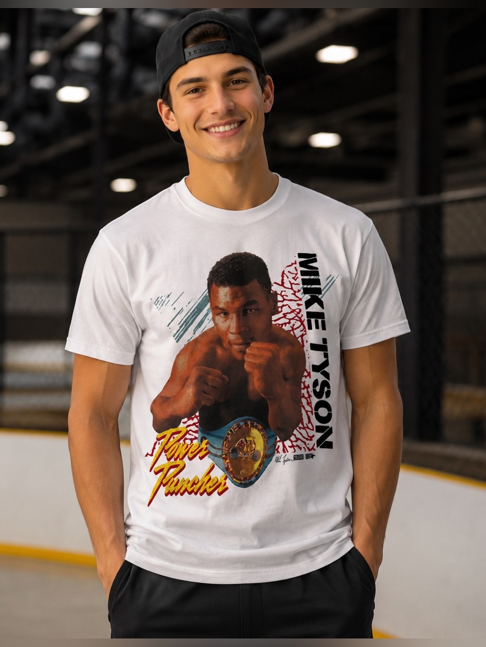 Mike Tyson White Graphic Tee - Power Puncher
